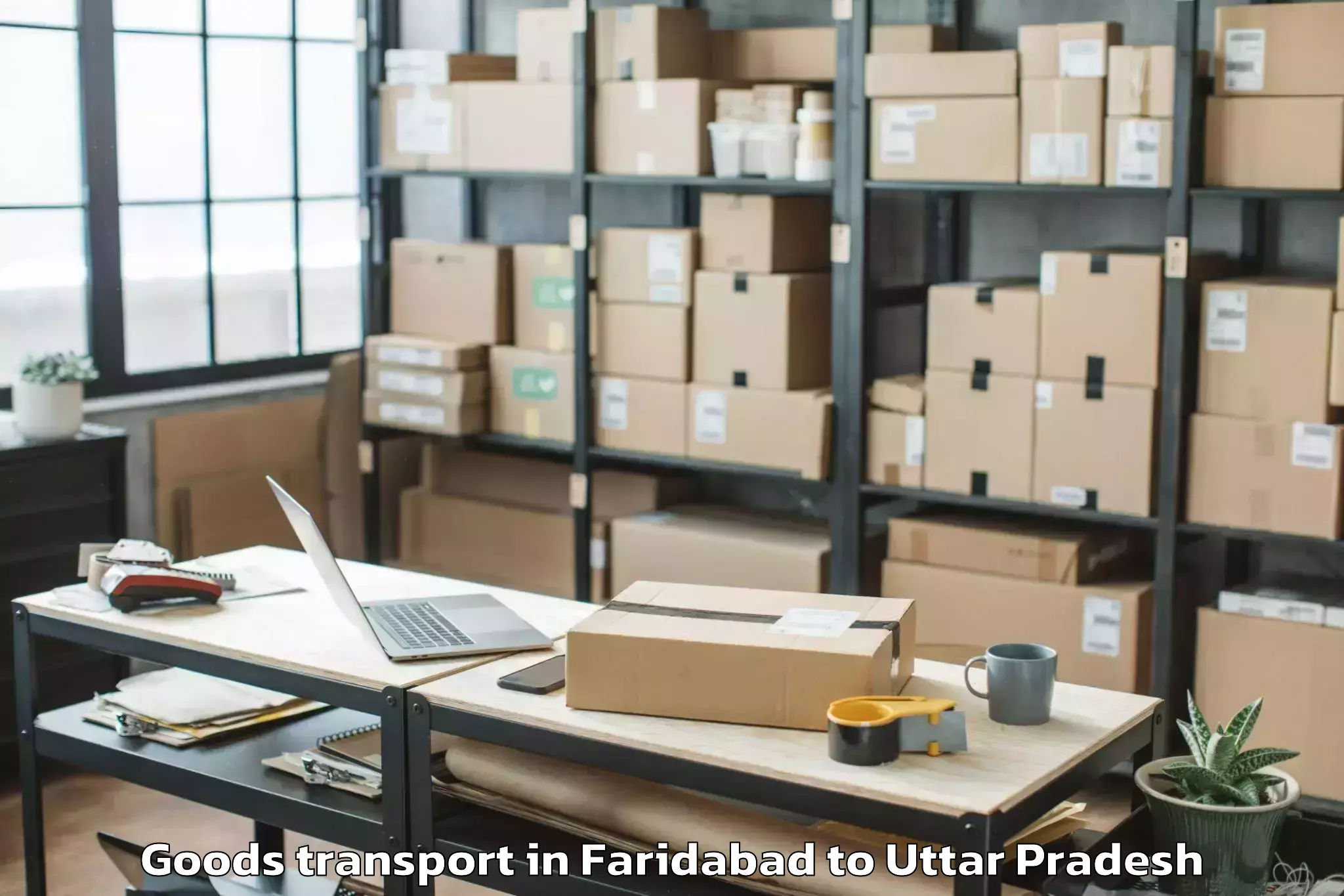 Reliable Faridabad to Captainganj Goods Transport